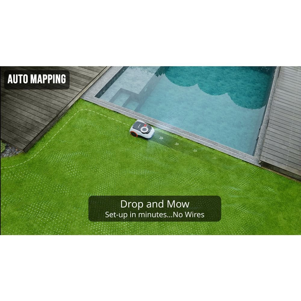 NAVIMOW i215 8.6 in. Robot Lawn Mower (1/2 Acre) LiDAR + Vision, Auto Mapping, App Control, Multi-Zone, AI Obstacle Avoidance i215 LiDAR