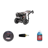 SIMPSON 3300 PSI 2.5 GPM Gas Pressure Washer with HONDA GX200, 15 in. Surface Cleaner, Turbo Nozzle and 1 Gal. Cleaner Combo