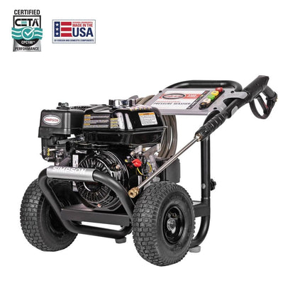 SIMPSON 3300 PSI 2.5 GPM Gas Pressure Washer with HONDA GX200, 15 in. Surface Cleaner, Turbo Nozzle and 1 Gal. Cleaner Combo