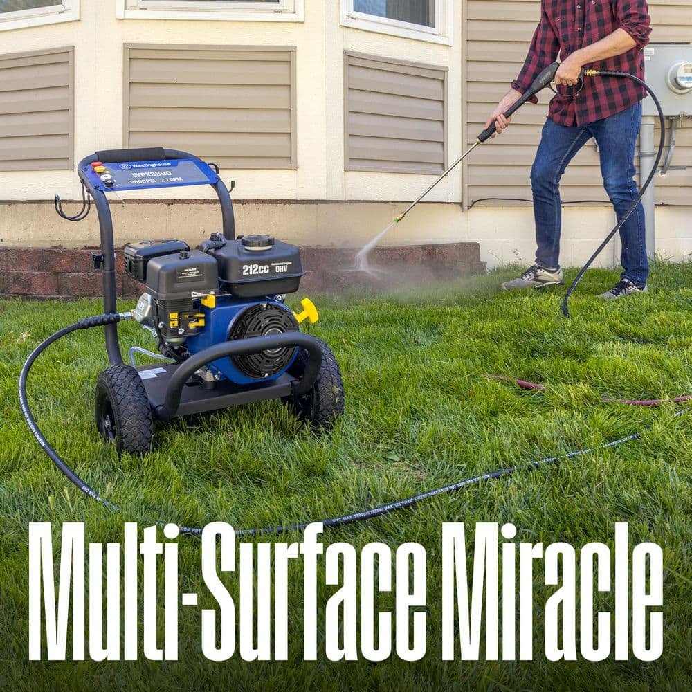 Westinghouse 3600 PSI 2.7 GPM 212cc Gas Powered Triplex Pump Cold Water Pressure Washer with 5-Quick Connect Nozzles WPX3600