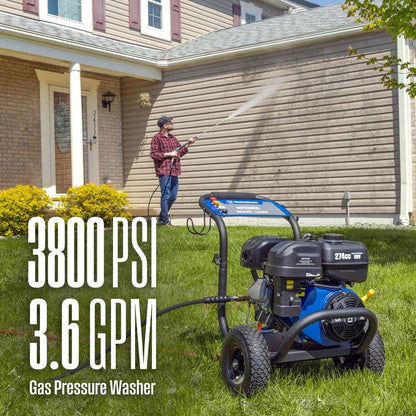 Westinghouse 3800 PSI 3.6 GPM 274cc Gas Powered Triplex Pump Cold Water Pressure Washer with 5-Quick Connect Nozzles WPX3800