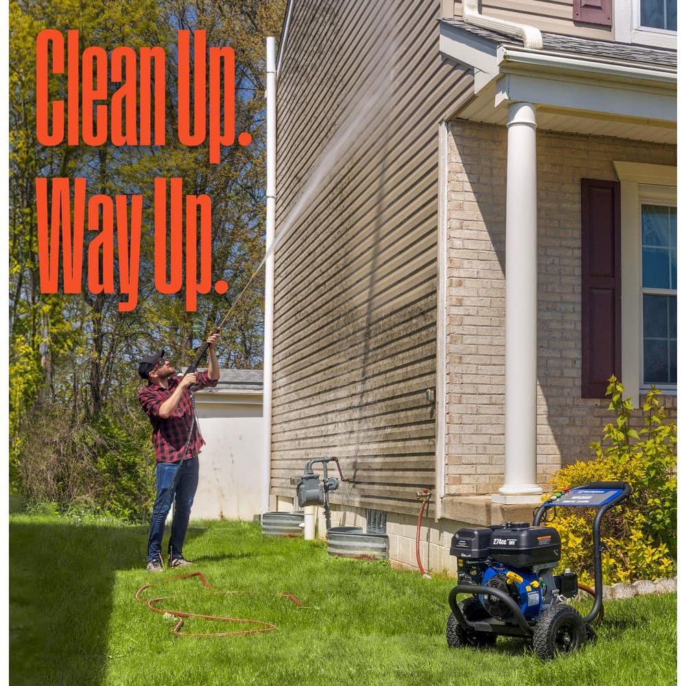 Westinghouse 3800 PSI 3.6 GPM 274cc Gas Powered Triplex Pump Cold Water Pressure Washer with 5-Quick Connect Nozzles WPX3800