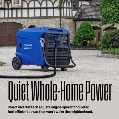 Westinghouse 12,000-Watt Remote Electric Start Dual Fuel Gas and Propane Powered Inverter Generator with CO Sensor iGen12000DFc
