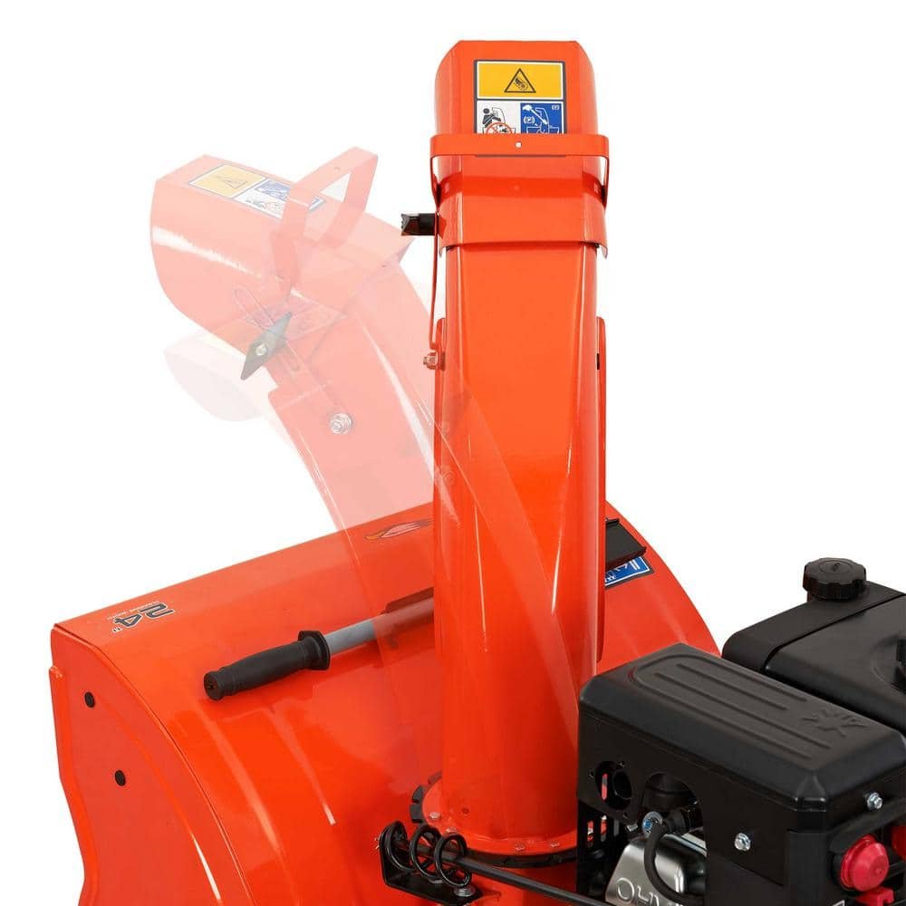 YARDMAX 24 in. 212cc Two-stage Self-propelled Gas Snow Blower with Push-button Electric Start YB6270