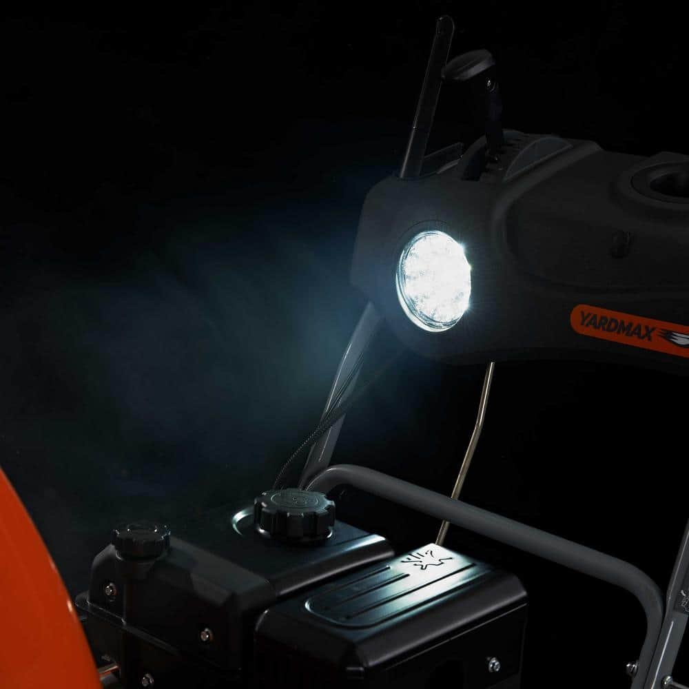 YARDMAX 26 in. 212 cc Two-stage Self-propelled Gas Snow Blower with Push-button Electric Start and Headlight YB6770